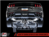 AWE Touring Edition Cat-back Exhaust for 15-17 S550 Mustang GT - Quad Outlet - Diamond Black Tips (GT350 Valance)
