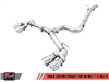 AWE Track Edition Exhaust for MK7.5 Golf R - Chrome Silver Tips, 102mm