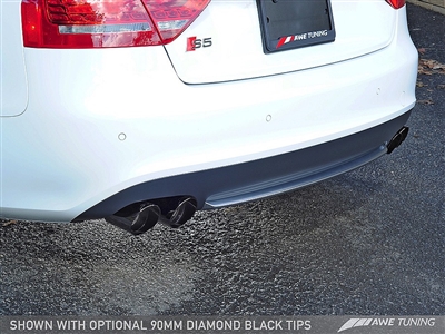 AWE Tuning Audi S5 3.0T Touring Edition Exhaust System -- Diamond Black Tips (90mm)