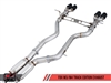 AWE Tuning BMW F8X M3/M4 Non-Resonated Track Edition Exhaust -- Diamond Black Tips (102mm)