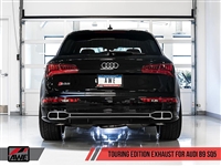 AWE Touring Edition Exhaust for Audi B9 SQ5 - Non-Resonated - No Tips (Turn Downs)