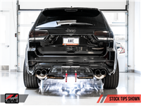 AWE Track Edition Exhaust for Jeep Grand Cherokee SRT and Trackhawk - for use with stock tips