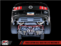 AWE Track Edition Axle-back Exhaust for the S197 Ford Mustang GT - Chrome Silver Tips