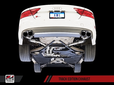 AWE Tuning Audi S7 4.0T Track Edition Exhaust - Chrome Silver Tips