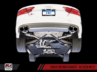 AWE Tuning Audi S6 4.0T Track Edition Exhaust - Diamond Black Tips