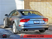 AWE Tuning Audi S7 4.0T Track Edition Exhaust - Diamond Black Tips