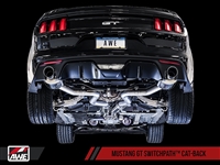 AWE S550 Mustang GT Cat-back Exhaust - SwitchPath (Chrome Silver Tips)