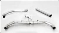 Remus Racing Dual Tip Axle-back Sport Exhaust VW Golf VII GTI/GTI Performance, type AU, 2013=> (Non-Resonated mid-pipe)