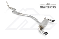 Fi-Exhaust BMW F22 235i | N55 Engine / 3.0 Turbo 2014+ Front Pipe + Mid Pipe + Valvetronic Muffler + Dual Silver Tips