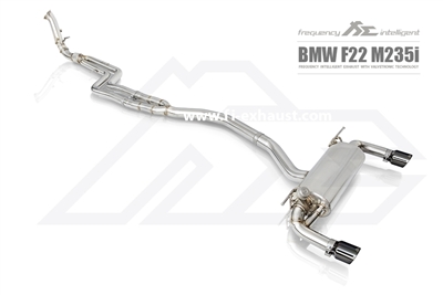 Fi-Exhaust BMW F22 235i | N55 Engine / 3.0 Turbo 2014+ Front Pipe + Mid Pipe + Valvetronic Muffler + Dual Silver Tips