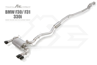 Fi-Exhaust BMW F30 320i / 330i | B*48 / 2.0 Turbo 2015+ Front Pipe + Mid Pipe + Valvetronic Muffler + Dual Silver Tips