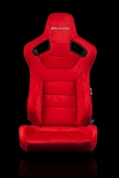 Braum Elite Series Sport Seats - Red Microsuede