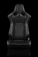 Braum Venom Series Sport Seats - Black Leatherette