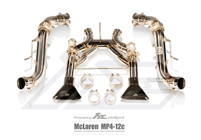 Fi-Exhaust McLaren MP4-12c (2011+) Catback Valvetronic Muffler + Diamond Black Dual Tips