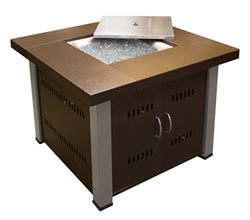 Hammered Bronze LP Fire Pit