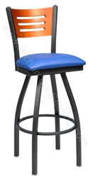 Cutout Slat Bow Stool