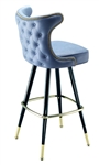 Studded Tufted Cowboy Stool