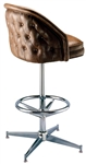 Tufted Deluxe Pedestal Stool