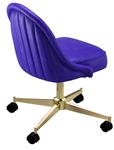 Rolled Channeled Swivel Chair