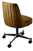 Rolled Channeled Swivel Chair