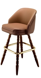 Wide Back Colonial Bar Stool