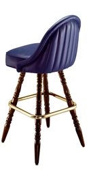 Channeled Scoop Colonial Bar Stool