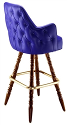 Tufted Wing Colonial Bar Stool