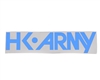 HK Army Car Sticker - Typeface - Teal