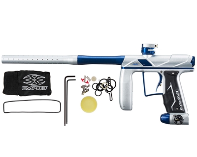 Empire Axe Pro Paintball Gun - Dust Silver/Polished Blue