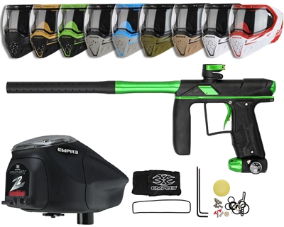 Empire Axe Pro Paintball Gun, EVS Googles & Z2 Paintball Loader Combo Kit