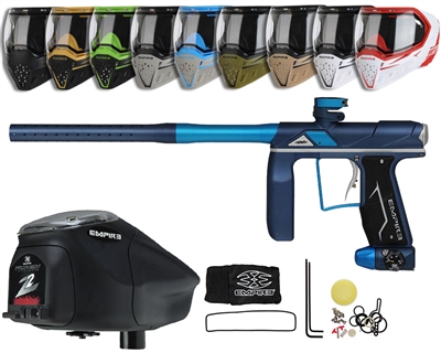 Empire Axe Pro Paintball Gun, EVS Googles & Z2 Paintball Loader Combo Kit