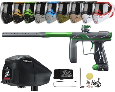 Empire Axe Pro Paintball Gun, EVS Googles & Z2 Paintball Loader Combo Kit