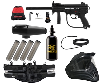 Tippmann A5 RT Legendary Paintball Gun Package Kit