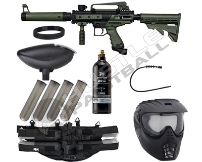 Tippmann Epic Paintball Gun Combo Pack - Cronus Tactical - Olive/Black