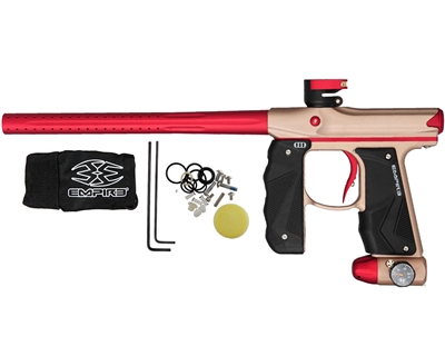 Empire Mini GS Paintball Gun - Dust Tan/Red