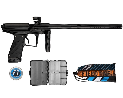 Field One/Bob Long Insight Reflex with Phase Body Paintball Marker with Standard Air Source Adaptor - Black
