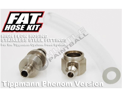 TechT Paintball Fat Hose Kit for Tippman X7 Phenom (Clear Hose)