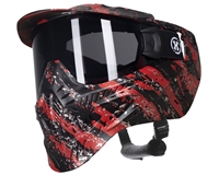 HK Army HSTL Thermal Paintball Mask - Fracture Black/Red