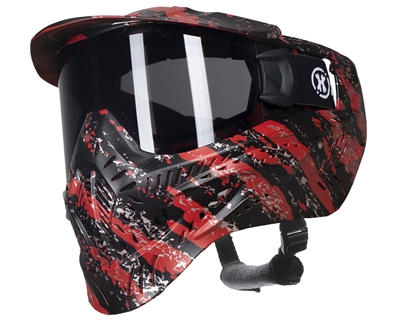 HK Army HSTL Thermal Paintball Mask - Fracture Black/Red