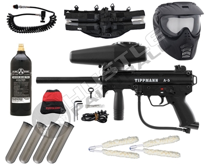 Tippmann A5 RT - 4+1, 20 Oz Tank, GxG Mask, Remote