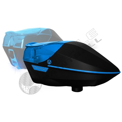 Virtue Paintball Spire Electronic Loader - Black/Cyan