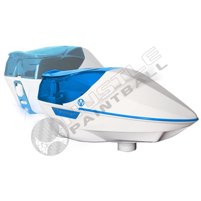 Virtue Paintball Spire Electronic Loader - White/Cyan