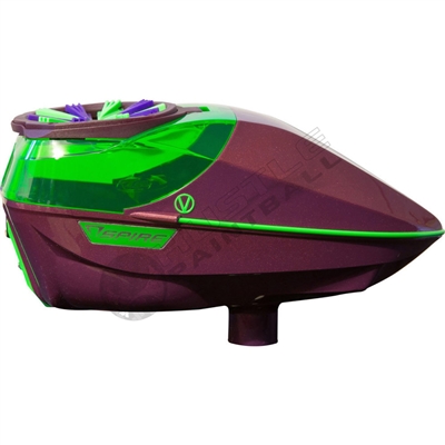 Virtue Paintball Spire Electronic Loader - Gloss Magenta/Lime Crown 2.5