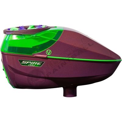 Virtue Paintball Spire 260 Electronic Loader - Gloss Magenta/Lime Crown 2.5