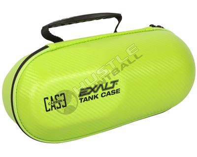 Exalt Paintball Protective Carbon Fiber Tank Case - Lime