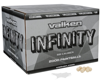 Valken Infinity Rec-Ball Grade Paintballs - Case of 1000 - White Fill