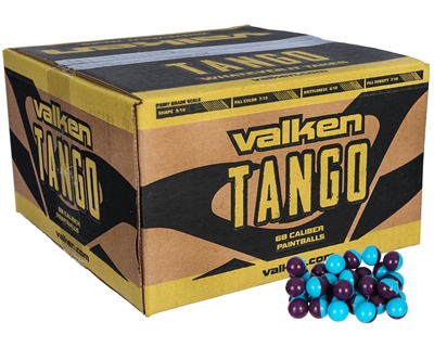 Valken Tango Rec-Ball Grade Paintballs - Case of 100 - Blue Fill