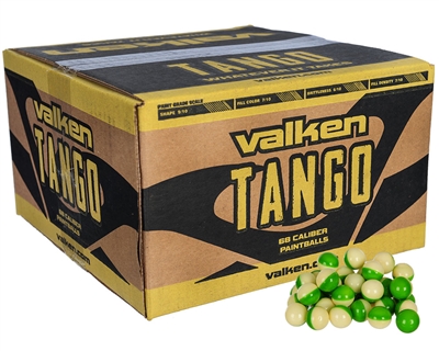 Valken Tango Rec-Ball Grade Paintballs - Case of 1000 - White Fill