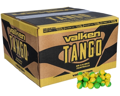 Valken Tango Rec-Ball Grade Paintballs - Case of 1000 - Yellow Fill