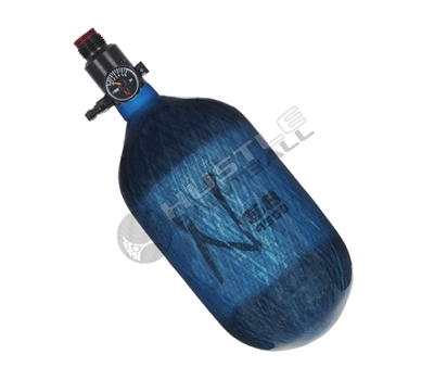 Ninja Paintball 68 cu 4500 psi Carbon Fiber HPA Tank - Translucent Blue